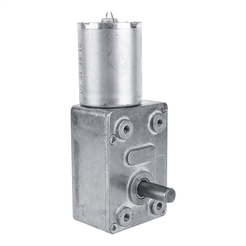 Reversible High Torque Worm Geared Motor DC 12V Reduction Motor(5RPM)