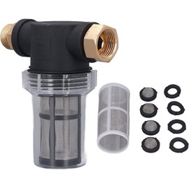 LimCryspp Garden Hose Pressure Cleaning Machine Inlet Filter, Sediment Filter, Equipped with 100 Mesh and 40 Mesh Screens, 2 Set