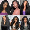 Kinky Straight Bundles with Closure (18 20 22+16) 100% Unprocessed
