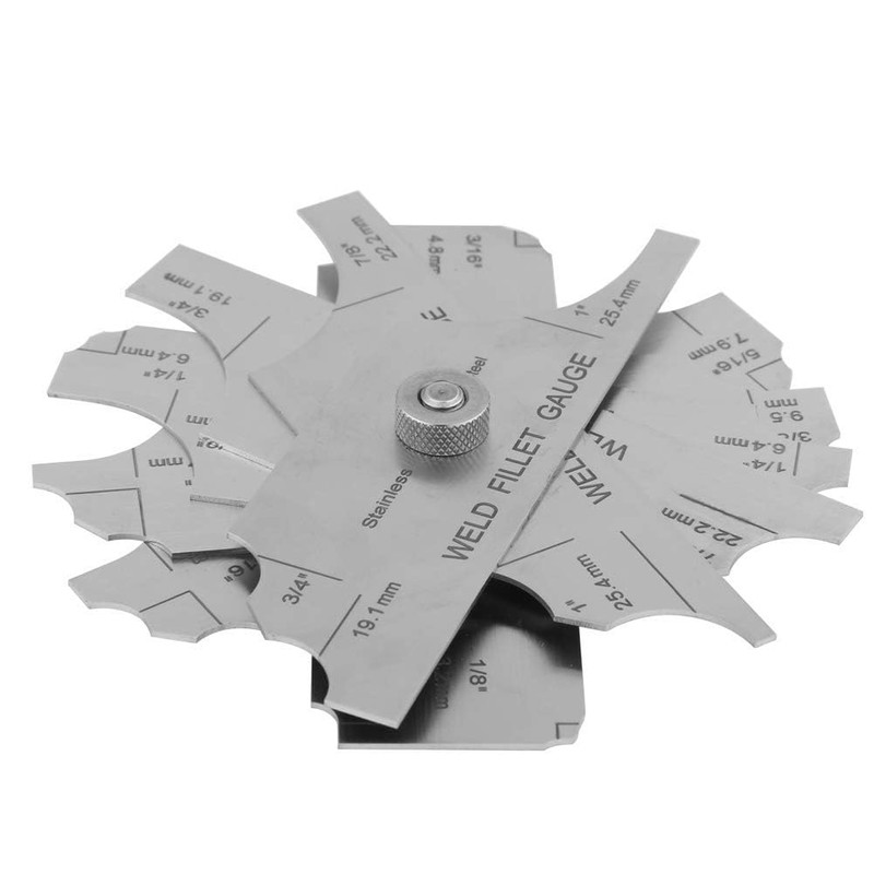 Fillet Weld Gage Set Stainless Steel Welding Inspection Inch/Metric for