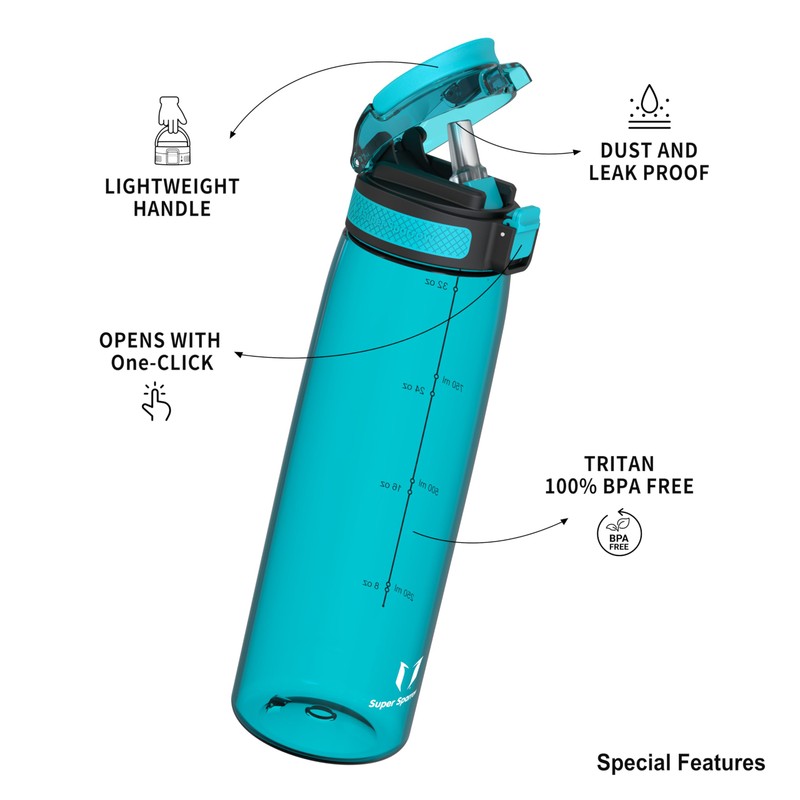 Super Sparrow Water Bottle - 1L - BPA-Free, Non-Toxic, Eco-Friendly