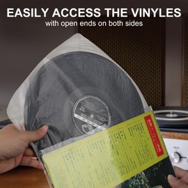 Gartopvoiz Gatefold Outer Vinyl Record Sleeves, 12" 3 Mil Plastic Album Cover Clear Protection, 15pcs