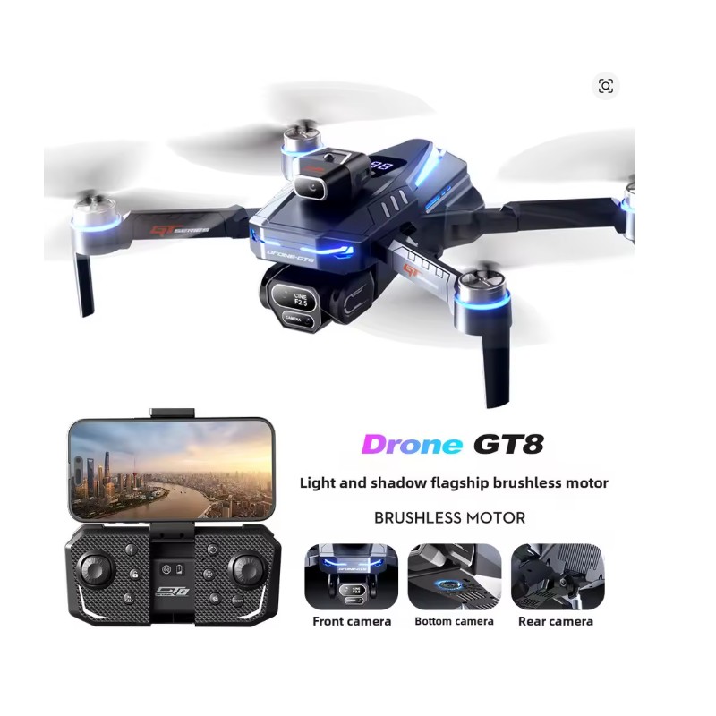 ToolziaGT8 Drone 8K Professional HD Dual Cameras Screen Remote 5G