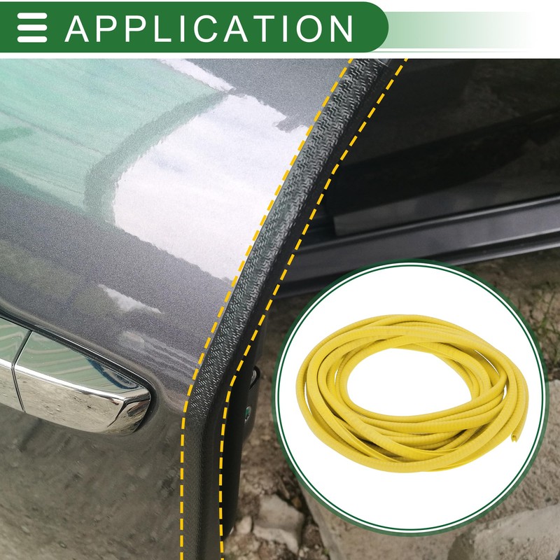 Motoforti Universal Car Door Edge Protection Seal U Shaped Door