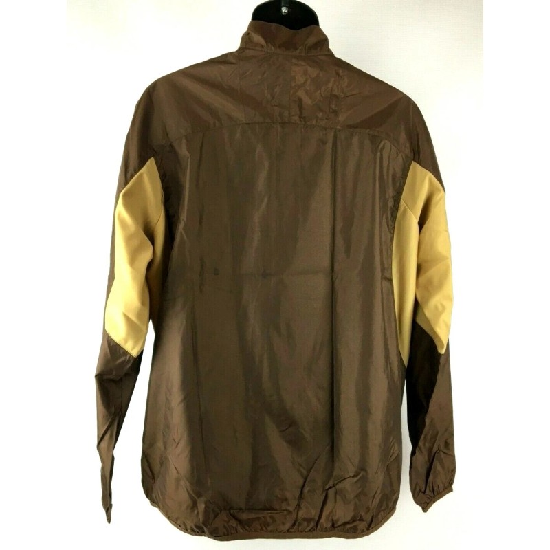 Antigua Golf Men's Performance Antigua Golf Windbreaker Jacket - Brown