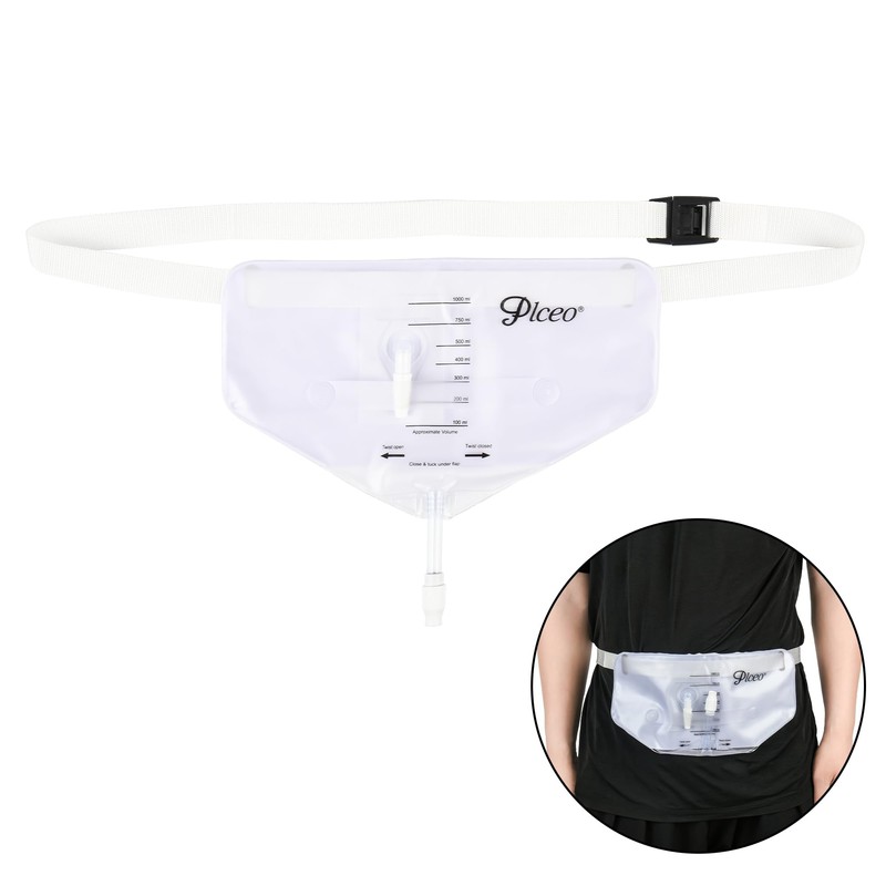 Plceo Urine Collection Bag with Waist Belt, 1000 mL (3