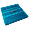 Lashuma Hand Towel Embroidered with Guests Blue - Petrol, Linz