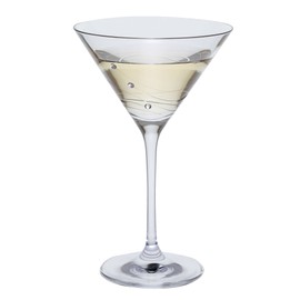Dartington Crystal Glitz Single Martini Glass - Gift Boxed, Transparent, ST2734/6/N