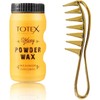 Totex Hair Styling Powder Wax & Styling Comb (Gold No1)