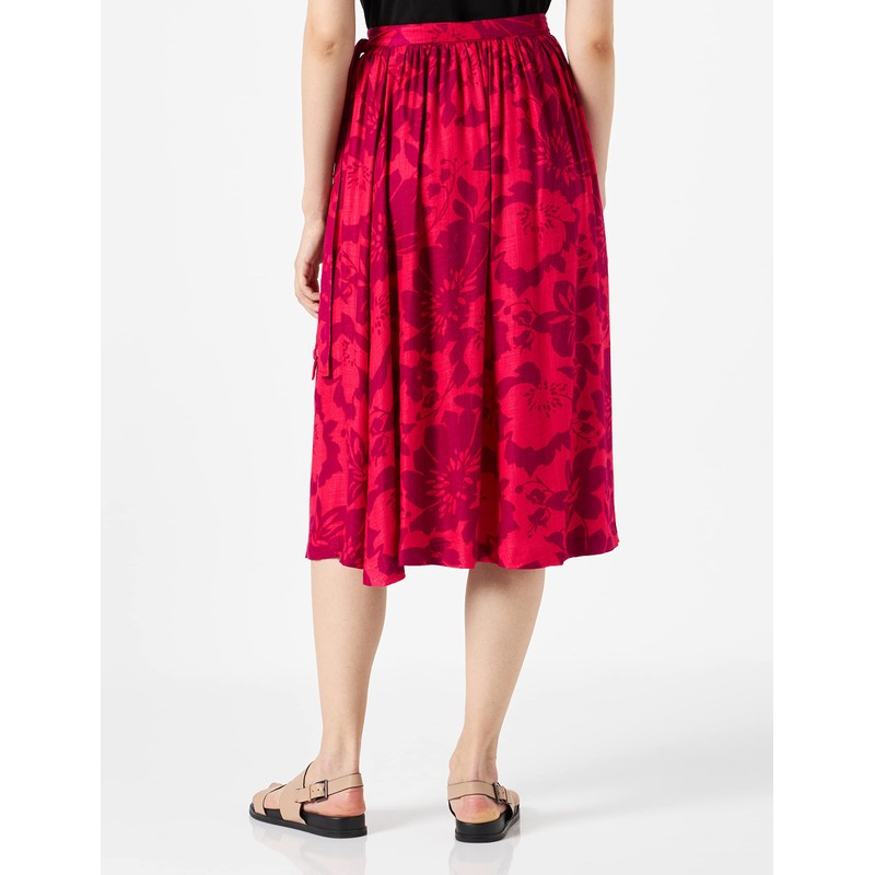 Hurley Women's Midi Wrap Skirt, Knock Out