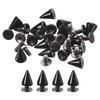 sourcing map 20 Sets Cone Spikes Studs, 7x10mm Studs and