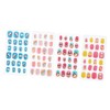 FOMIYES 96pcs False Nails Digital Jewelry Wearable Decoration Cash Tin