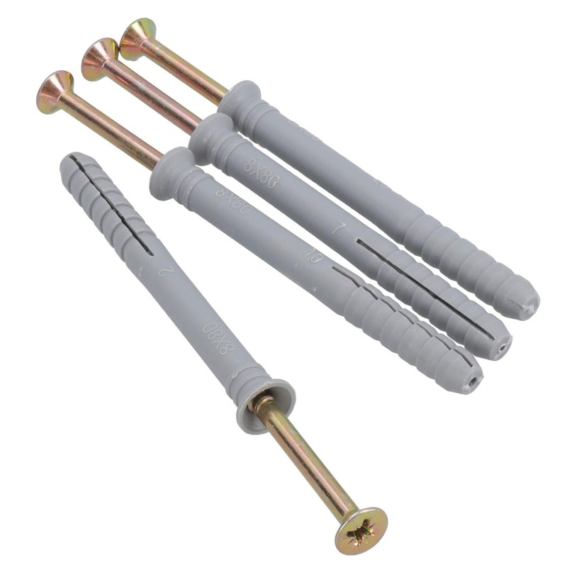 Screw and Anchor Wall Raw Plugs for Brick Concrete Wood