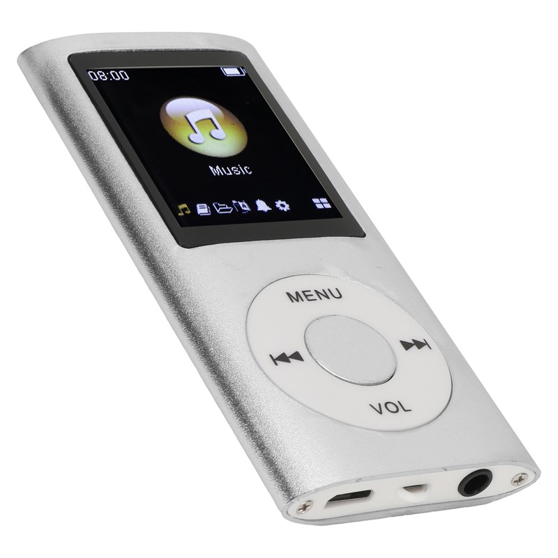 MP3 Player Stylish Multifunctional Lossless Sound Slim 1.8 Inch LCD