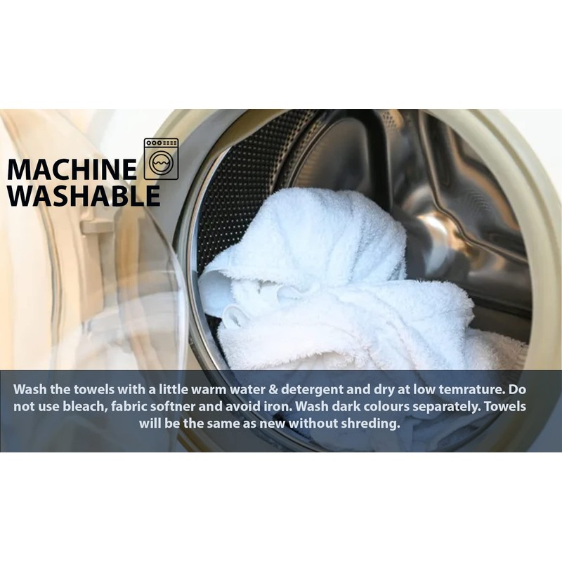 DARWEN STAR 100% Cotton 12 pcs Face Cloth, Highly Absorbent