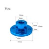 4 Pcs Aluminum Alloy Flange Shaft Couplings, 8 mm Inner
