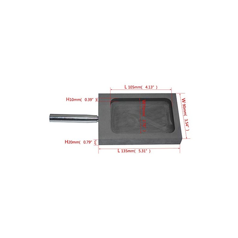 LLF Gold Silver Graphite Ingot Mold Mould Crucible for Melting