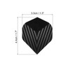 PATIKIL Dart Flights, 12 Pack PET Standard Darts Accessories Replacement