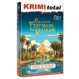 Krimi total ® The Last Feast of the Pharaoh | Crime Dinner for Home | 8-9 People | Ancient Egypt | with Exciting Escape Puzzles
