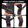 1 Par Rodilleras Elásticas Deportivas Compresion Para Gym
