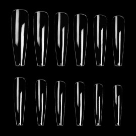 Unbranded XXL Gel Full Cover Nail Coffin Shape 360 BOXED!!