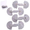Glarks 4 Pack R0.3-1.5/ R1-6.5/ R7-14.5/ R15-25 Radius Gauge Set,