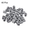 sourcing map Pack of 40 Self-Tapping Thread Inserts M3 M5
