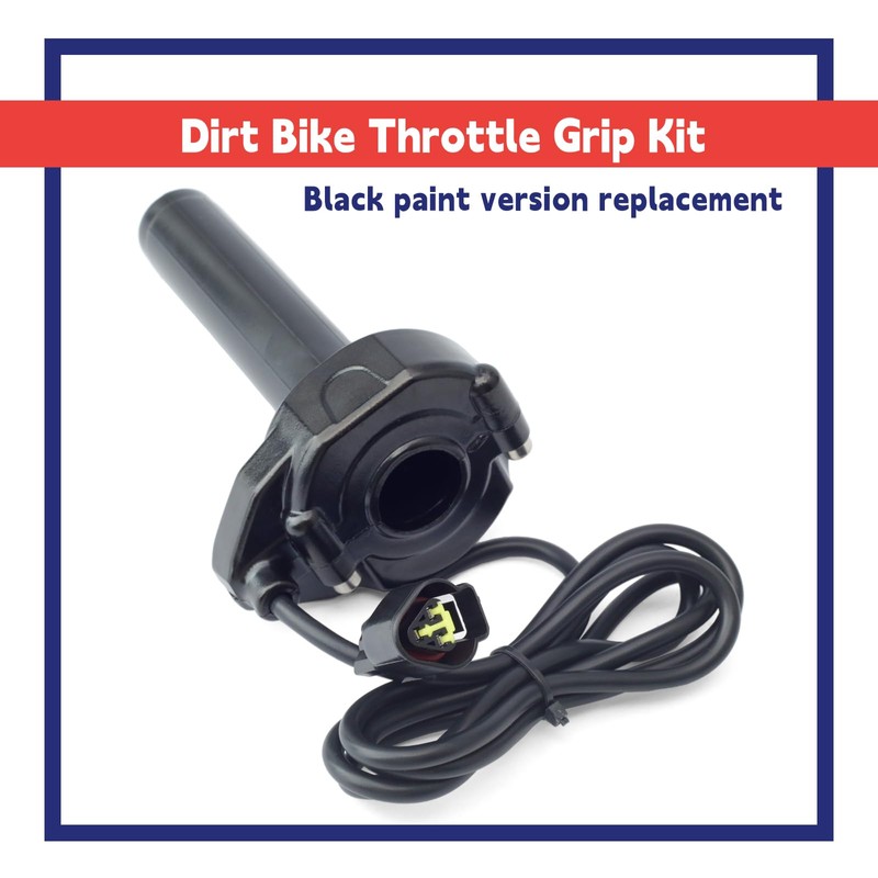Dusledel Black Paint Version Carbon Fiber Twist Throttle Handle with