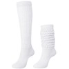 Glitopper Slouch Slouchy Socks Pack Knee High Scrunch 80s 90s