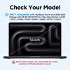OATSBASF Leather Laptop Case for MacBook Pro 14 inch M1-M5