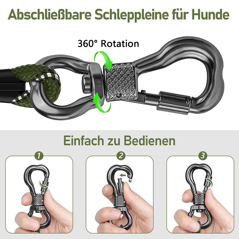 X XBEN Recall Lead for Dogs, 30 m Strong Dog