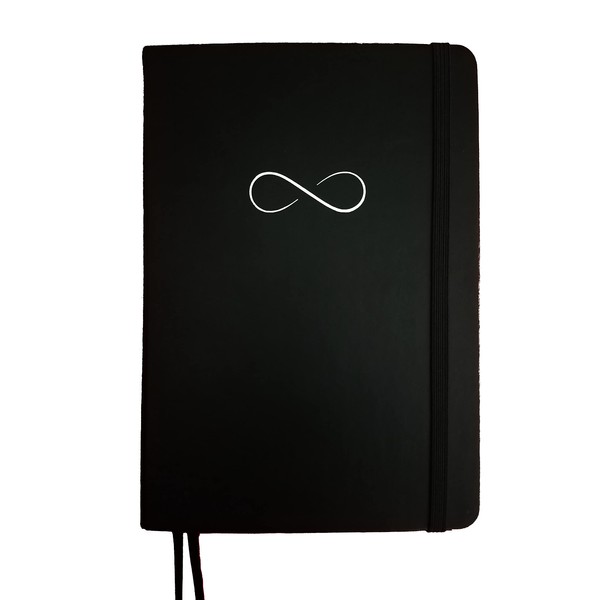 Novem Online Black Page Bullet Dot Grid Journal with Black