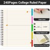 EUSOAR Notebook with Tabs, 3 Pack A4 Letter Size11 x