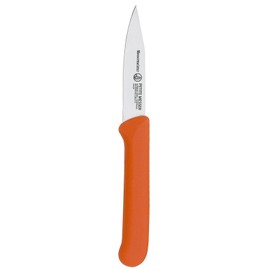 Messermeister 3-Inch Clip Point Parer with Matching Sheath, Orange