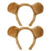 Pack of 2 Brown Bear Headbands, Performance Props, Animal Costume
