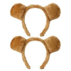 Pack of 2 Brown Bear Headbands, Performance Props, Animal Costume Headbands, Furry Headbands, Cute Headbands, Creative Headbands