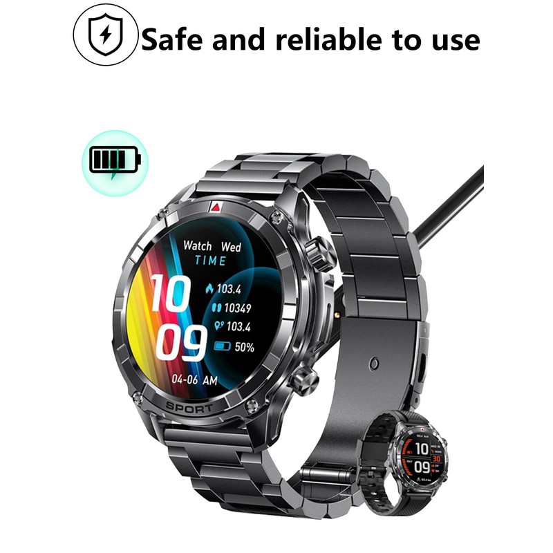 UYRUREL [2-Pack] for Ynwinste I1160B 1.52" IP68 Waterpro Smart Watches