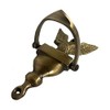 Schooner Bay Co. Antiqued Brass American Eagle Privacy Door Knocker,