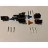 Deutsch black 3-Pin Bus J1939 Y-Adapter Kit, 14-16 AWG with