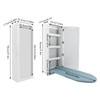 Kathring Wall Mounted Ironing Board, Foldable Ironing Storage Station with
