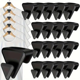 18pcs Space Saving Closet Organizers And Storage Shelves, Clothes Hangers, Hanger Organizer Connector Hooks, Triple Space Saver Closet Organization