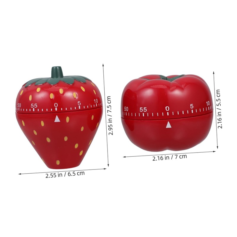 ABOOFAN 2pcs Retro Mechanical Kitchen Timer Countdown Tool for Efficient