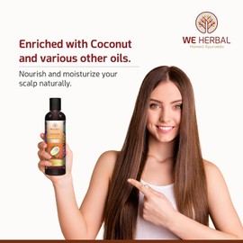 WE HERBAL Honest Ayurveda WE HERBAL Honest Ayurveda 100% Natural Hair Oil for Hair Growth Chemical Free For All Hair Types, 200ml