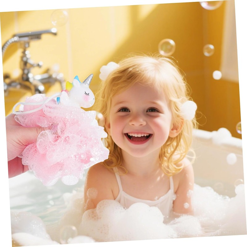 Esponja de baño unicornio para niñas Ipetboom (2 piezas)