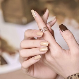 RARJSM Milky Nude Gel Polish Opaque Light Gray Orange Cream Skin Tone Nuded Color Gel Nail Polish 15ml Neutral Soak Off UV LED Cured Nail Gel Polish for Nail Art French Manicure Salon DIY Home