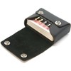 Black Leather travel cribbage set, British made