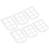 6PCS Dollhouse Windows Miniature Window Frame Ornament 1:12 Scale Dollhouse