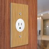 WIRESTER 1-Gang 1.406-Inch Hole Device Receptacle Wall Plate/Outlet Cover -