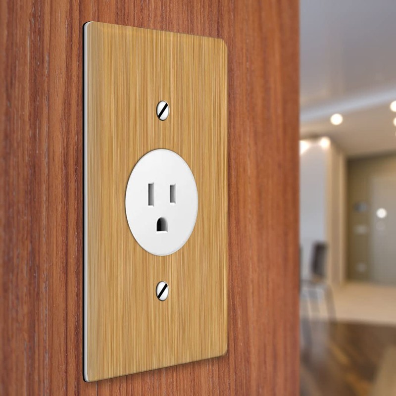 WIRESTER 1-Gang 1.406-Inch Hole Device Receptacle Wall Plate/Outlet Cover -