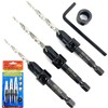 FTG USA Adjustable Wood Countersink Drill Bit Set 3 Pcs